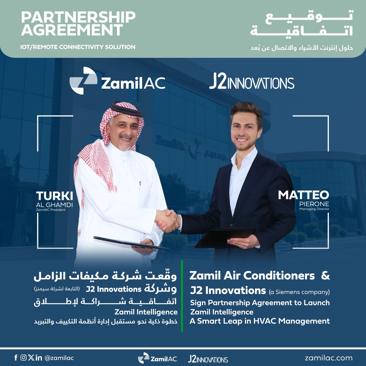 Zamil AC and J2 Innovations